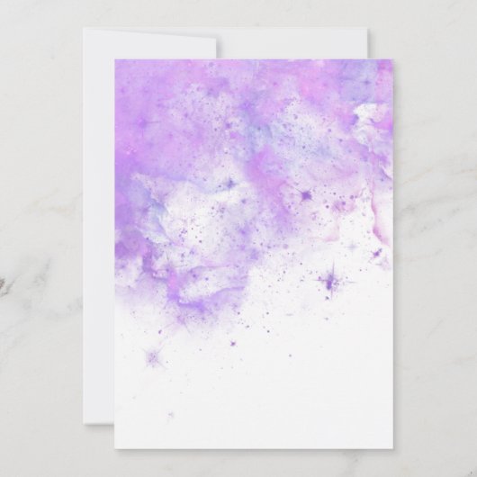 青エレガント蝶ベビーシャワーサンキューカード サンキューカード (裏面)