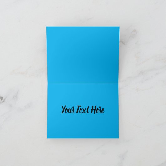 青エレガント蝶 カード (内部)