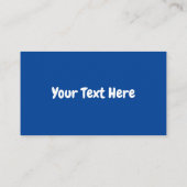 青エレガント蝶 名刺 (裏面)