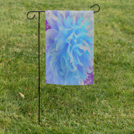 青エレガント装飾花 ガーデンフラッグ