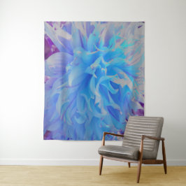 青エレガント装飾花 タペストリー