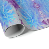 青エレガント装飾花 ラッピングペーパー (ロールコーナー)