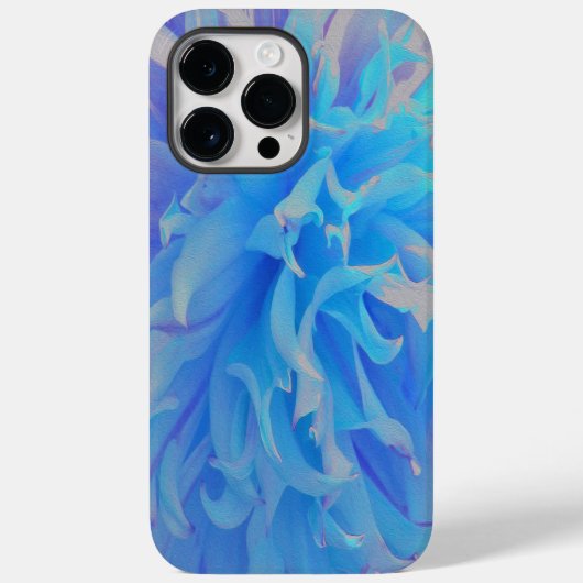 青エレガント装飾花 Case-Mate iPhoneケース (裏面)