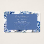 青エレガント貝ロイヤリティカード (裏面)