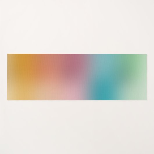 青エレガント赤紫色イエローグリーンカラートレンディー ヨガマット (正面(横))