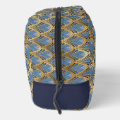 青エレガント金ゴールドアールデコヴィンテージパターン ドップキット (右)