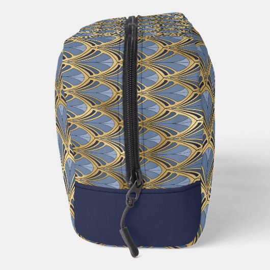 青エレガント金ゴールドアールデコヴィンテージパターン ドップキット (右)