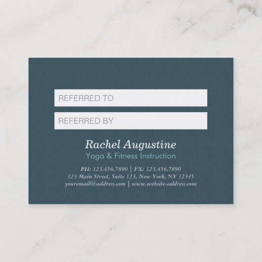 青エレガント金ゴールドZENシンボル紹介カード 紹介カード (裏面)