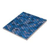 青エレガント金属パターン タイル (側面)