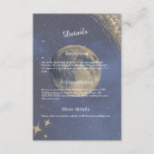 青エレガント銀河系天結婚空 エンクロージャーカード (正面)