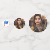 青エレガント院写真卒業 コンフェッティ (正面)