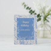 青エレガント雲母 エンクロージャーカード (スタンド正面)