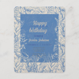 青エレガント雲母 エンクロージャーカード