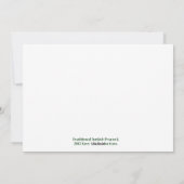 青エレガント青空白の緑の年賀状 シーズンカード (裏面)