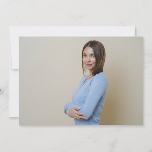 青エレガント黄フローラ院撮影 案内状 (裏面)