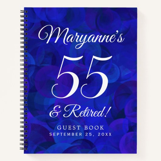 青エレガント55王室のと除退職した外パーティー ノートブック (正面)