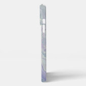 青エレガント、金ゴールド、白、紫 iPhoneケース (左側面)