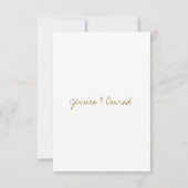 青オカラフルレンジ金ゴールド結婚式RSVPカード 出欠カード (裏面)