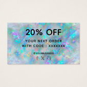 青オパールご購入ありがとうございます (裏面)