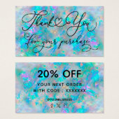 青オパールをご購入いただきありがとうございます (正面&裏面)