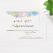 青オパールデザインアポイントメントカード (デスク)