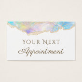 青オパールデザインアポイントメントカード (正面)