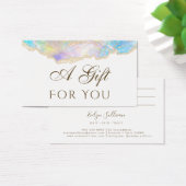 青オパールデザインギフトカード (デスク)