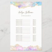 青オパールデザイン価格表チラシ チラシ (正面)