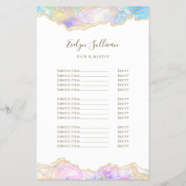 青オパールデザイン価格表チラシ チラシ