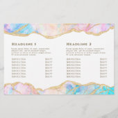 青オパールデザイン2折パンフレット (裏面)