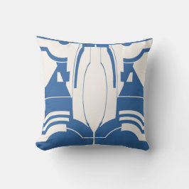 青オフ – 白モザイク地中海のクラシカルク クッション