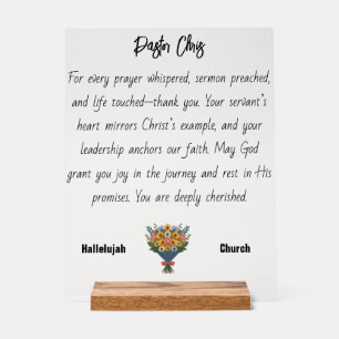 青オラン花の牧師の鑑賞アクリルサイン アクリルサイン