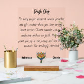 青オラン花の牧師の鑑賞アクリルサイン アクリルサイン (ウェディング)