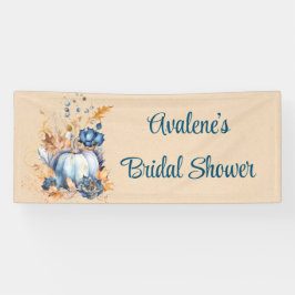 青オレンジかぼちゃ芙蓉 ブライダルシャワー 横断幕