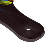 青オレンジ色のフローラモダン抽象芸術アートパターン#03 カッティングボード (角)