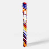 青オレンジ色の黄色の抽象芸術幾何学的な羽 Case-Mate iPhoneケース (裏面 / 左)