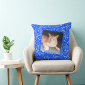 青カスタマイズいテクスチャー クッション (椅子)