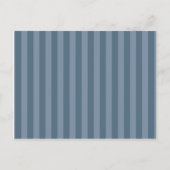 青カスタマイズのストライプはがき ポストカード (正面)