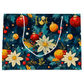 青カスタム抱き枕フローラ付き大フェスティバル ラージペーパーバッグ (正面)