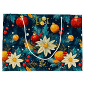 青カスタム抱き枕フローラ付き大フェスティバル ラージペーパーバッグ (裏面)