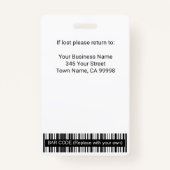 青カスタム白社員写真 バッジ (裏面)