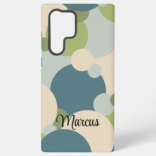 青カスタム緑分子サムスンフォンケース SAMSUNG GALAXYケース (裏面)