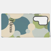 青カスタム緑分子サムスンフォンケース SAMSUNG GALAXYケース (裏面横)