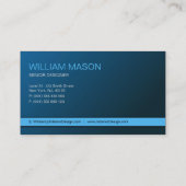 青カッコいいと灰色のプラモダンイン 名刺 (裏面)