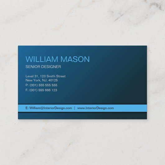 青カッコいいと灰色のプラモダンイン 名刺 (裏面)