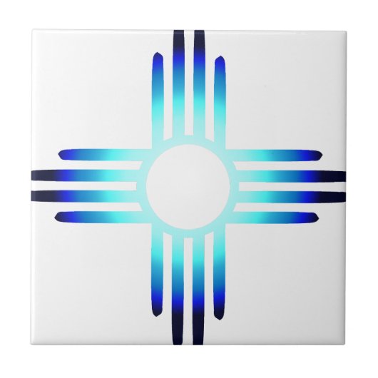 青カッコいいジア タイル (正面)