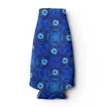 青カッコいいモダン悪のアイパターンのデジタルアート