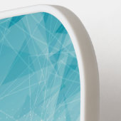 青カッコいい幾何勾配名前をカスタムする文字 ピックルボールラケット (左詳細)