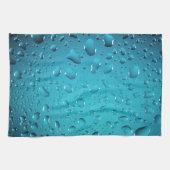 青カッコいい水が滴る キッチンタオル (横)