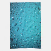 青カッコいい水が滴る キッチンタオル (縦)